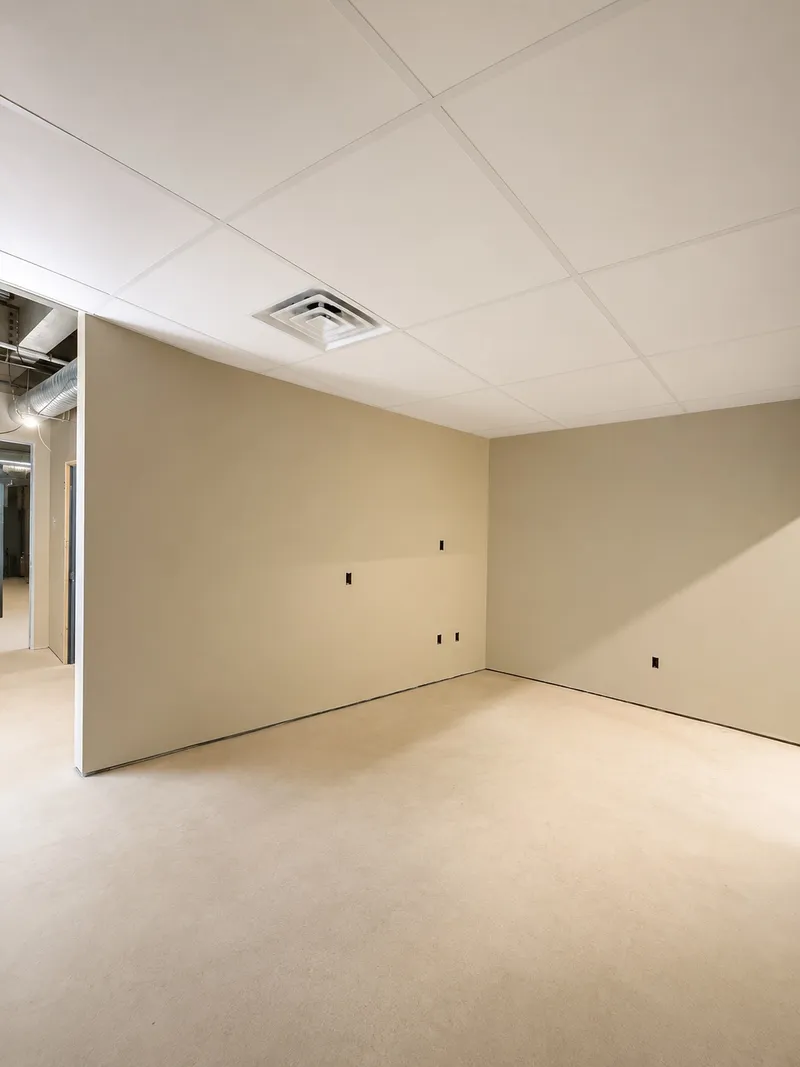 Finished drop ceiling installation by Mass Framing Solutions