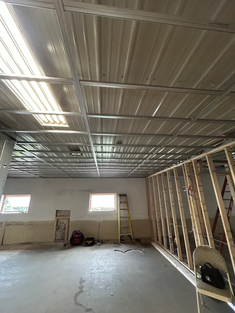 Drywall grid and wall framing installation by Mass Framing Solutions